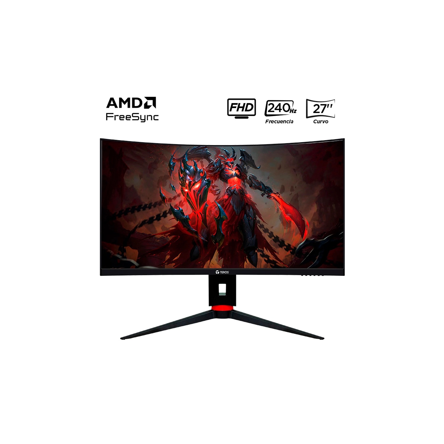 Monitor Teros TE-2764G Gaming 27" Curvo VA FHD 240Hz 1ms TEROS TE-2764G