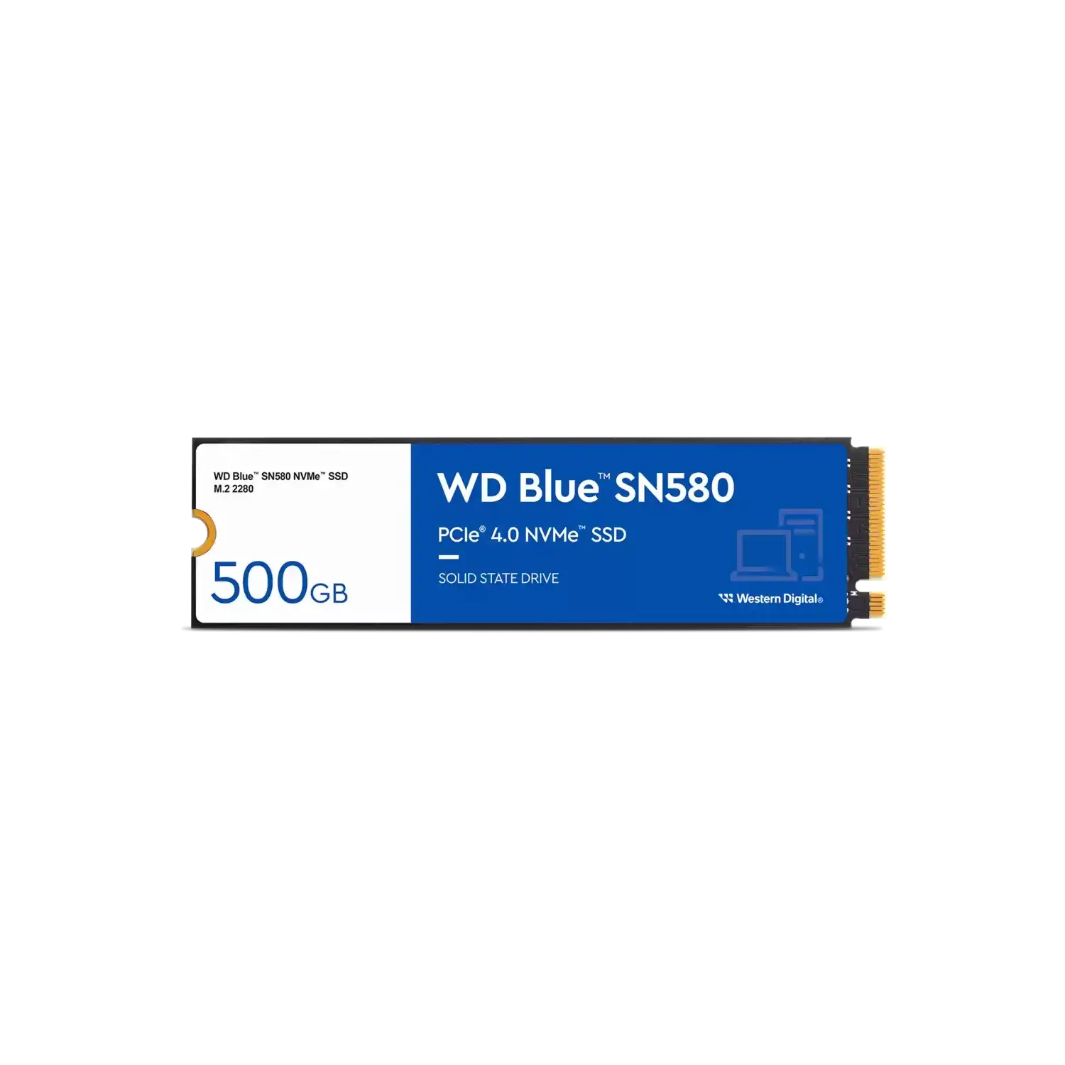 Disco SSD WD 500GB Blue SN580 NVMe gen3 4000MB/S WD WDS500G3B0E