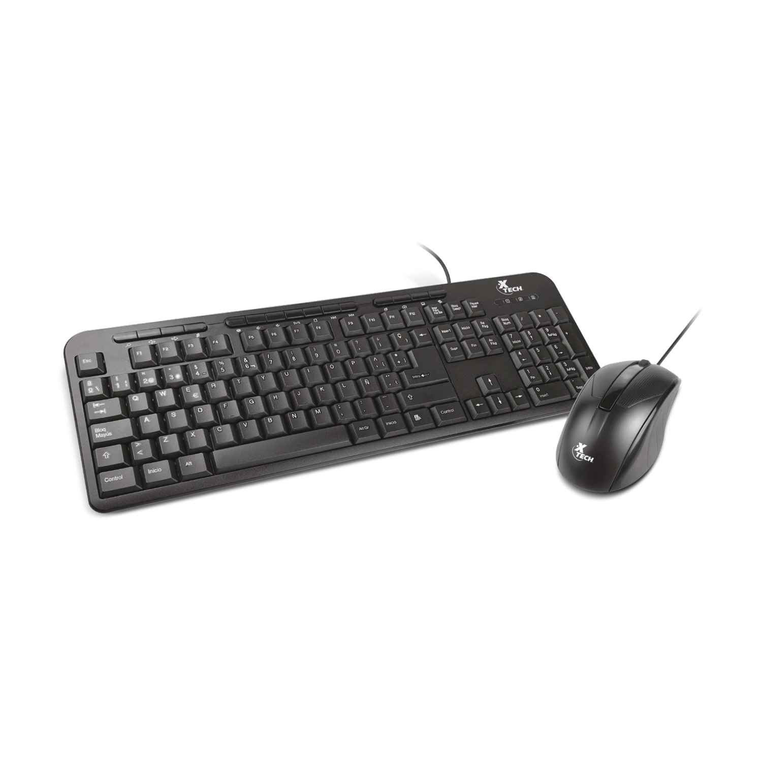 Combo Teclado y Mouse USB Multimedia XTECH XTK-301S