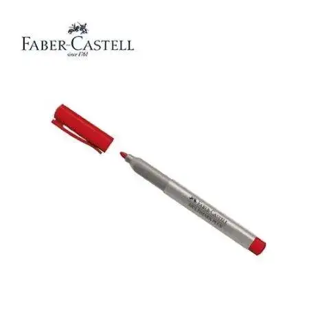 Marcador Faber Castell Multimark Permanente Punta fina Rojo