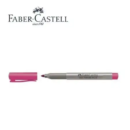 Marcador Faber Castell Multimark Permanente Punta fina Rosa