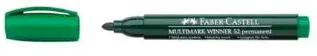 Marcador Faber Castell 52E Permanente Punta redonda Verde