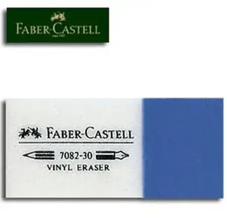 Goma de borrar Faber Castell Vinílica Lápiz tínta Blanco Azul