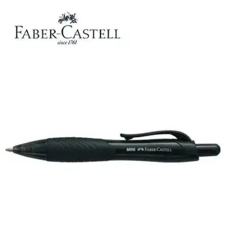 Bolígrafo Faber Castell mini Retráctil Negro