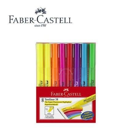 Marcadores Faber Castell 6 colores Neón