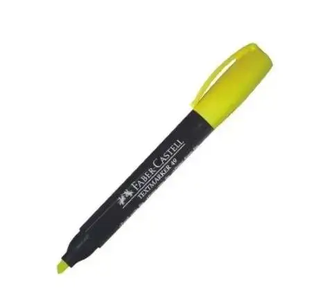 Resaltador Faber Castell T-49 Grueso Amarillo