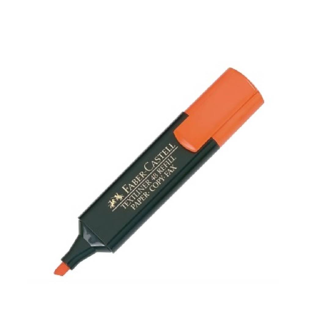 Resaltador Faber Castell T-49 Grueso Naranja