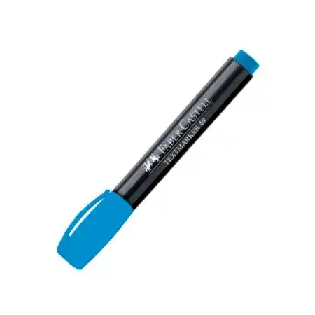 Resaltador Faber Castell T-49 Grueso Celeste