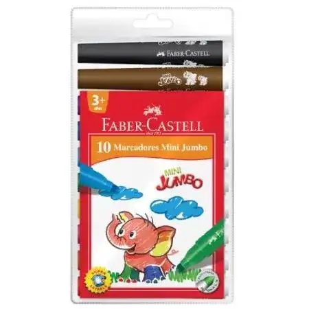 Marcadores Faber Castell Cortos 10 colores