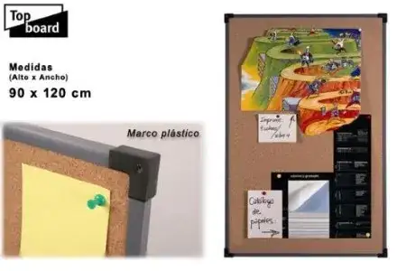 Pizarra FG Linea empresa de Corcho 90x120cm