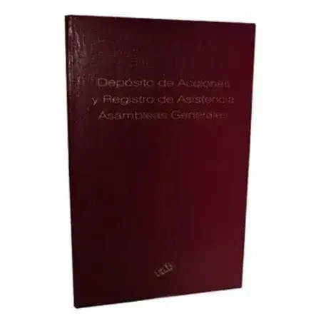 Libro deposito de registro de asistencia a asambleas RAB 1 mano  49 folios