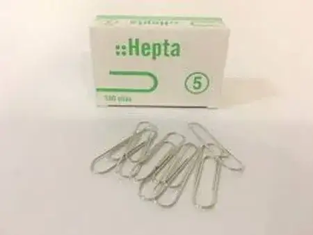 Clips Hepta Nº5 Niquelado 39mm x 100 unidades