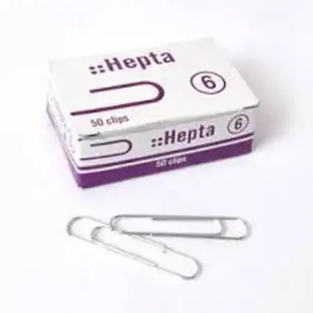 Clips Hepta Nº6 Niquelado 50mm x 50 unidades