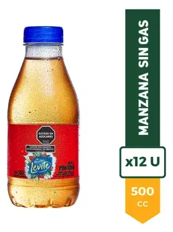 Agua Saborizada Levite 500cc Pack X 12 Manzana