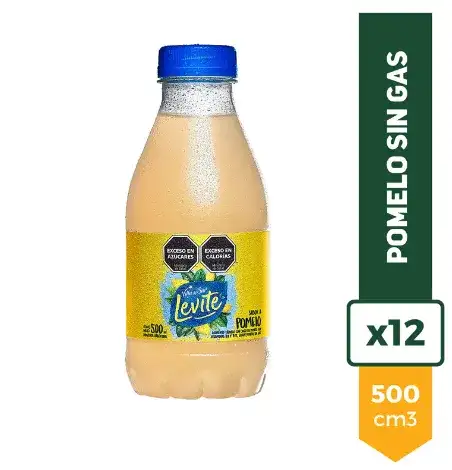 Agua Saborizada Levite 500cc Pack X 12 Pomelo