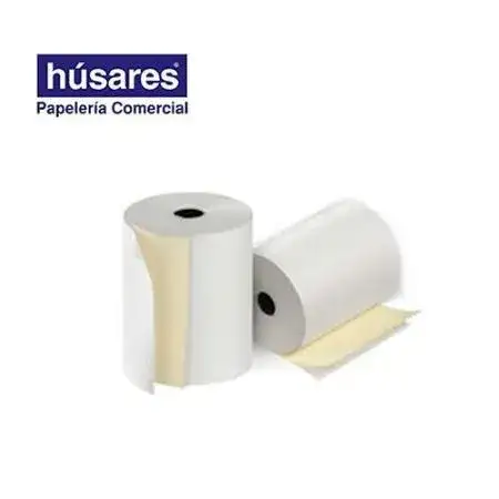 Rollos Húsares Papel térmico 75mm x 20m blíster x 10