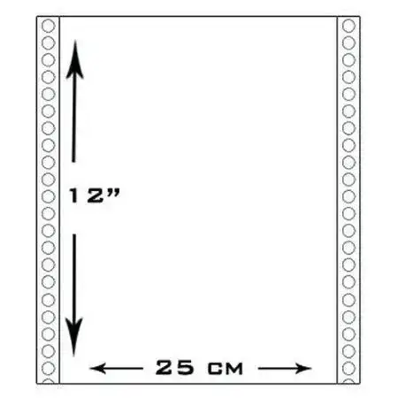 Formulario continuo Húsares Original 12pulg 25cm 1000 pag Liso 70 gr