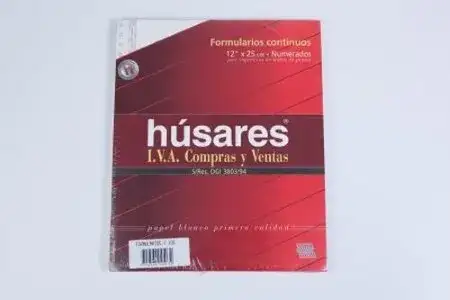 Formulario continuo Húsares IVA 12pulg 25cm 100hjs