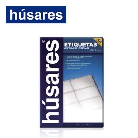 Etiquetas Húsares CD / DVD A4, 2 Etiquetas x 100 hojas
