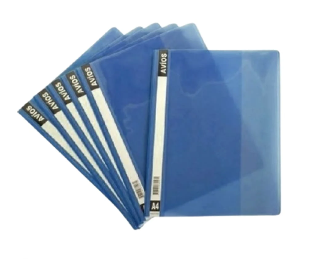 Carpeta base opaca Avíos Cubierta transparente Oficio Azul -2