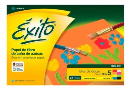 Block Exito De Dibujo Nº5 Colores 24 hojas -2