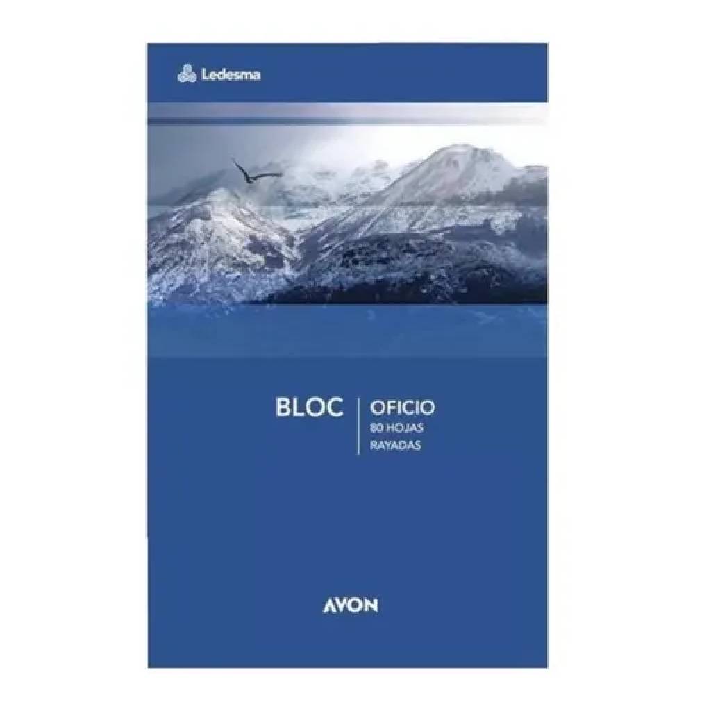 Block Avon Rayado Oficio Emblocado 80 hojas -2