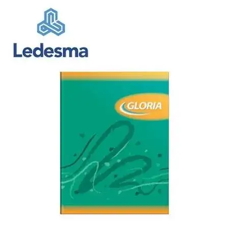 Cuaderno Gloria Liso Escolar  N°1 (16x21) Tapa flexible 48 hojas