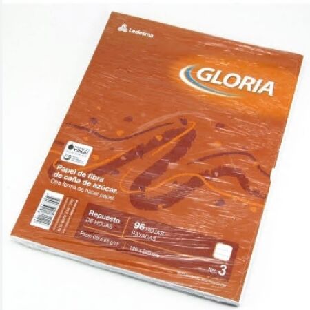 Repuesto Gloria Rayado Nº3 96 hojas -2