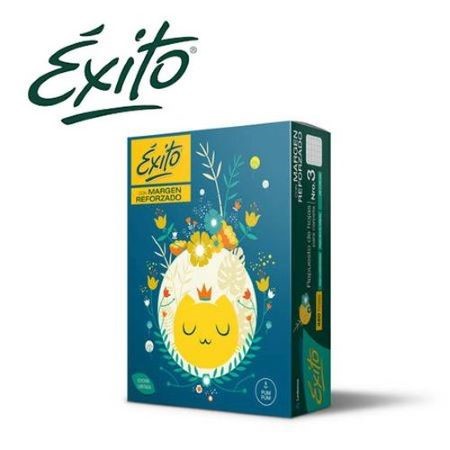Repuesto Exito Margen Reforzado Cuadriculado Nº3 480 hojas -2