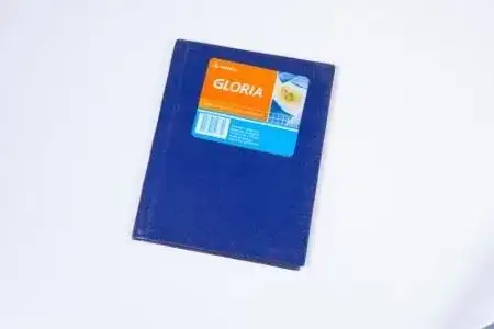 Cuaderno Gloria Araña Cuadriculado Escolar  N°1 (16x21) Azul Tapa Dura 42 hojas