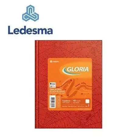 Cuaderno Gloria Araña Rayado Escolar Rojo Tapa Dura 84 hojas