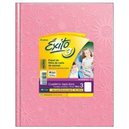 Cuaderno Exito Araña Rayado Nº3 19x24 cm (tipo ABC) Rosa Tapa Dura 48 hojas