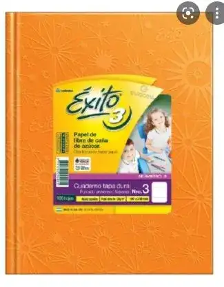 Cuaderno Exito Araña Rayado Nº3 19x24 cm (tipo ABC) Naranja Tapa Dura 48 hojas