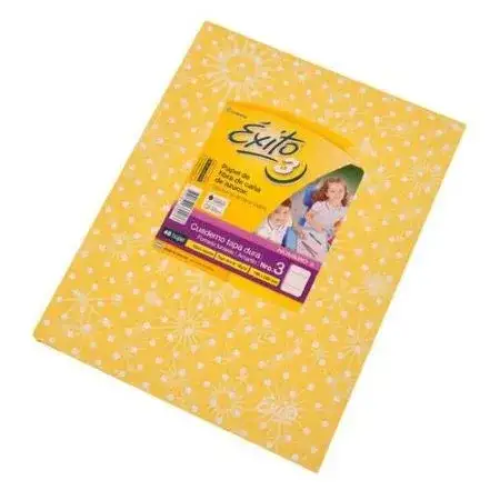 Cuaderno Exito Lunares Rayado Nº3 19x24 cm (tipo ABC) Amarillo Tapa Dura 48 hojas