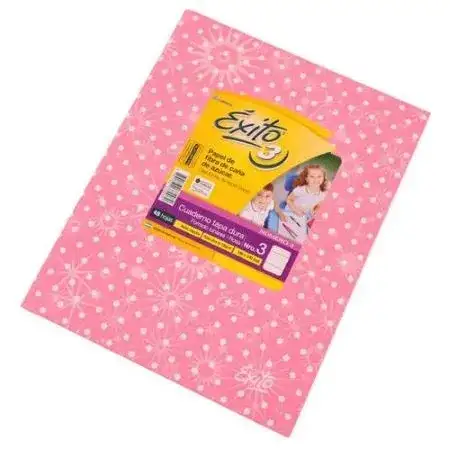 Cuaderno Exito Lunares Rayado Nº3 19x24 cm (tipo ABC) Rosa Tapa Dura 48 hojas