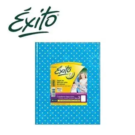 Cuaderno Exito Lunares Rayado Nº3 19x24 cm (tipo ABC) Turquesa Tapa Dura 48 hojas