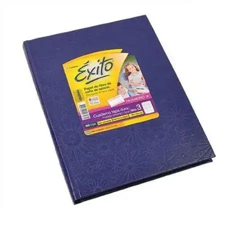 Cuaderno Exito Araña Rayado Escolar N°1 (16x21)Azul Tapa Dura 48 hojas