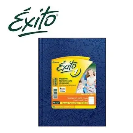 Cuaderno Exito Araña Cuadriculado Escolar N°1 (16x21) Azul Tapa Dura 48 hojas