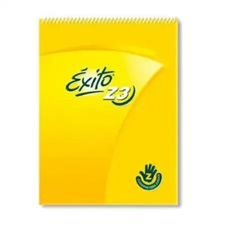 Cuaderno Exito Zurdo Rayado Nº3 19x24 cm (tipo ABC) Tapa Dura Espiralado 48 hojas