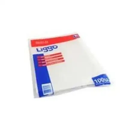 Folios Liggo Cristal 40 micrones A4 100 unidades