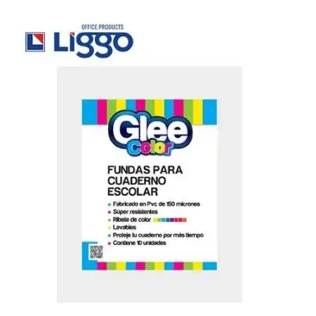 Funda cuaderno GleeColor Escolar x 3 unidades pvc