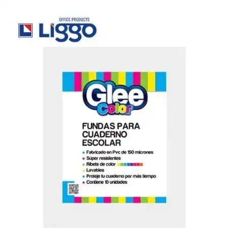 Funda cuaderno GleeColor Nº3 x 3 unidades ABC pvc