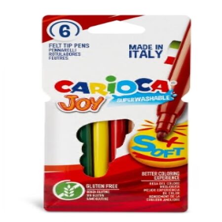 Marcadores Carioca joy caja x 6