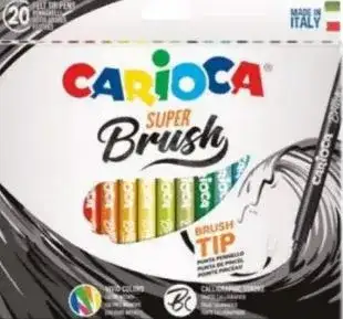 Marcadores Carioca super brush caja x 20