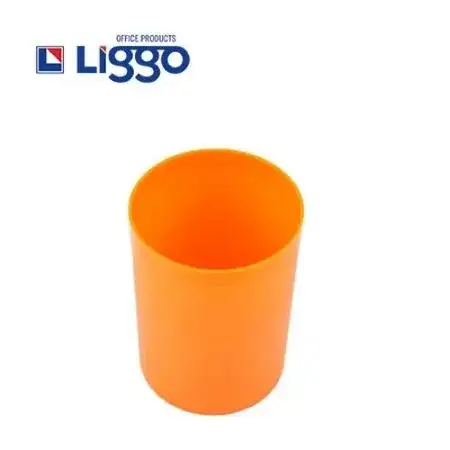 Porta lápices Liggo Redondo Tangerine En caja