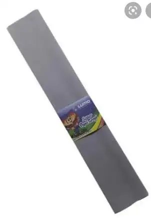 Papel Crepe Gris   50cmx2m x unidad