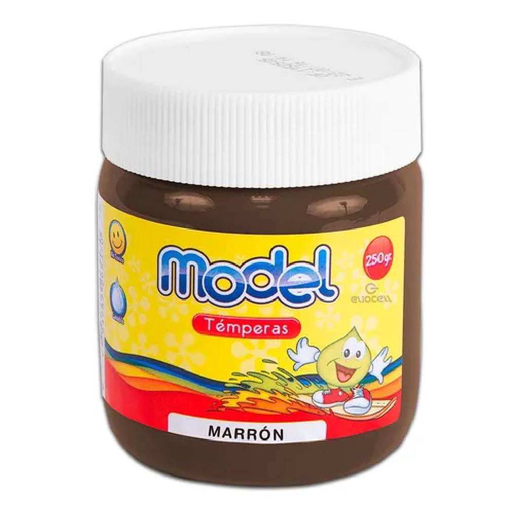 Tempera Model 250 grs Marron En pote -2