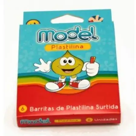 Plastilina Model 20grs 6 Colores