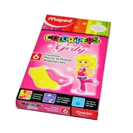 Plastilina Maped Girly XL 26grs 6 Colores