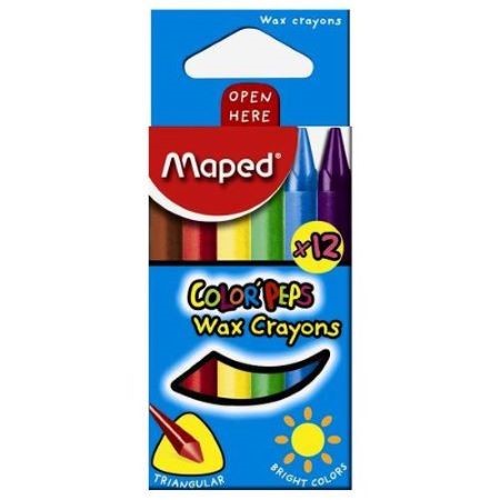 Crayones Maped de cera 12 colores -2